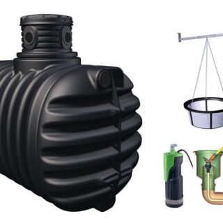 cuve enterrée kit récupérateur d’eau compact confort