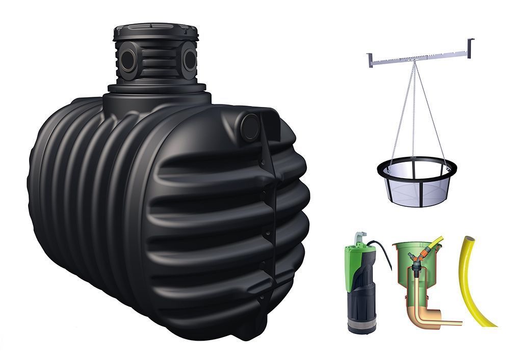 cuve enterrée kit récupérateur d’eau compact confort
