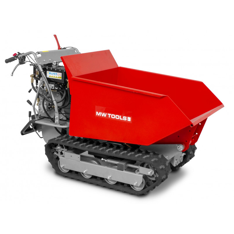 mini dumper à chenilles 500kg 6f+2r mw-tools mrd500h6